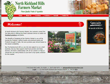 Tablet Screenshot of nrhfarmersmarket.com